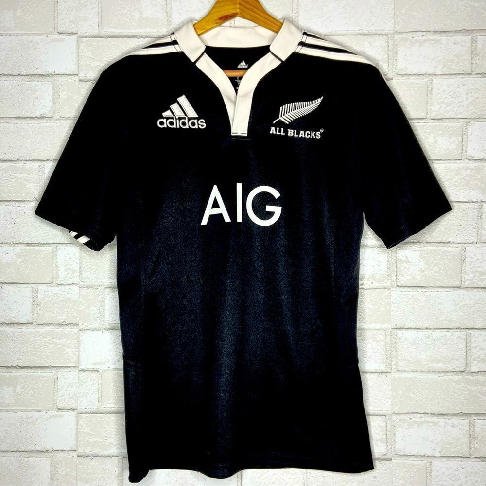 🏉The All Blacks🏉 New Zealand National Union Team Jersey Men size S small nwot
